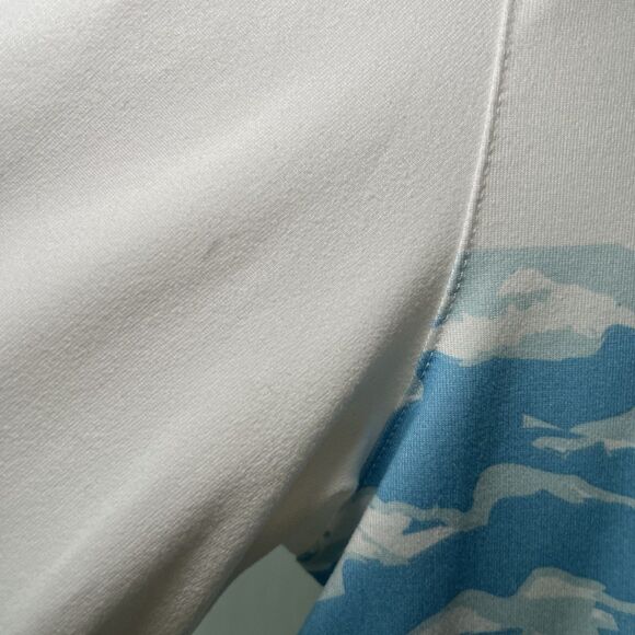 Puma Volition America 1/4 Zip Golf Pullover Mens Size Medium White Blue Camo - Picture 9 of 16